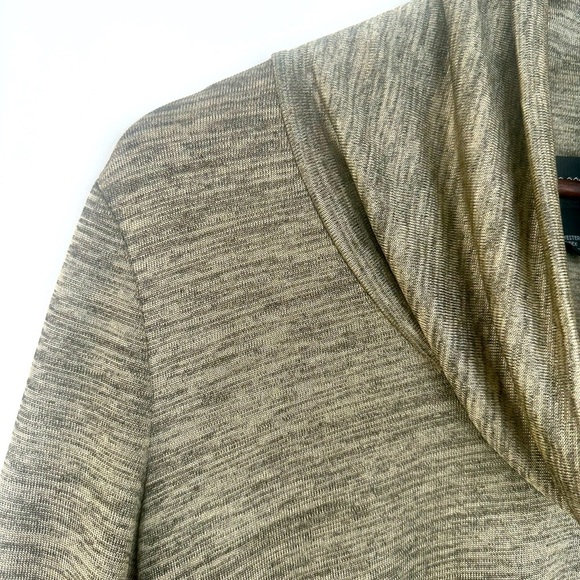 Large Cowl Neck Top‎ Gold Tunic Aline Size L - Picture 6 of 13